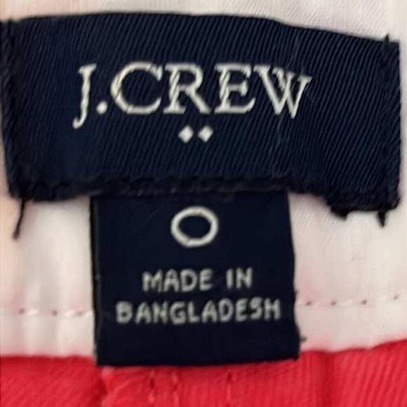 J. Crew Women's Classic‎ Chino Shorts Women's Size 0 Pink 3.5" Inseam - Picture 3 of 8
